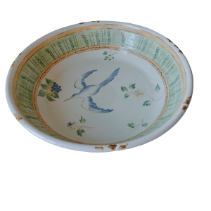 Vintage - style porcelain serving Bowl