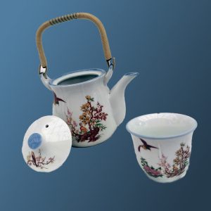 Vintage Japanese Ceramic Teapot and cup